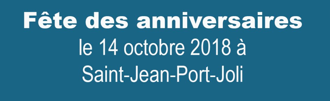 Fête des anniversaires à Saint-Jean-Port-Joli