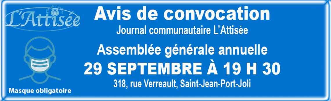 Assemblée générale - Journal communautaire L'Attisée