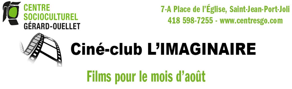 Ciné-club L’IMAGINAIRE Août 2019