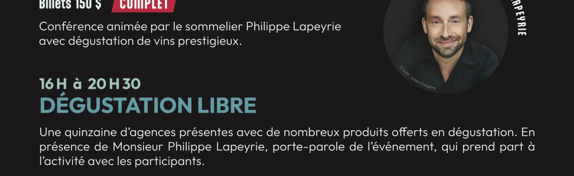 Festival des vins de Saint-Jean-Port-Joli:  il est toujours temps de se procurer des billets