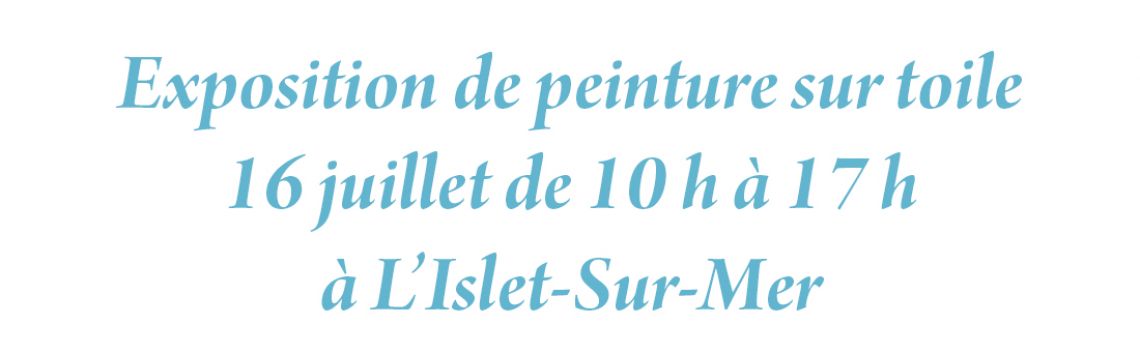 EXPOSITION DE PEINTURES