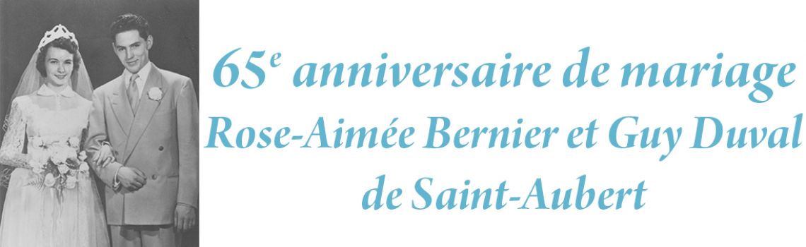 65e anniversaire de mariage