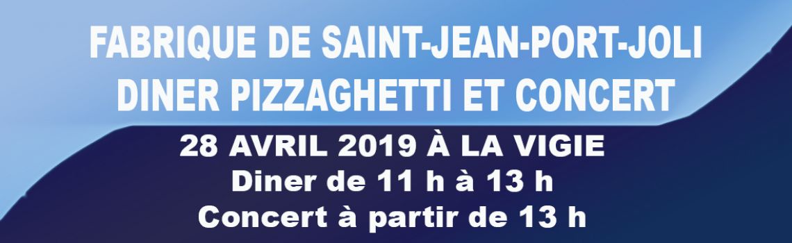 Fabrique de Saint-Jean-Port-Joli - Diner Pizzaghetti et concert