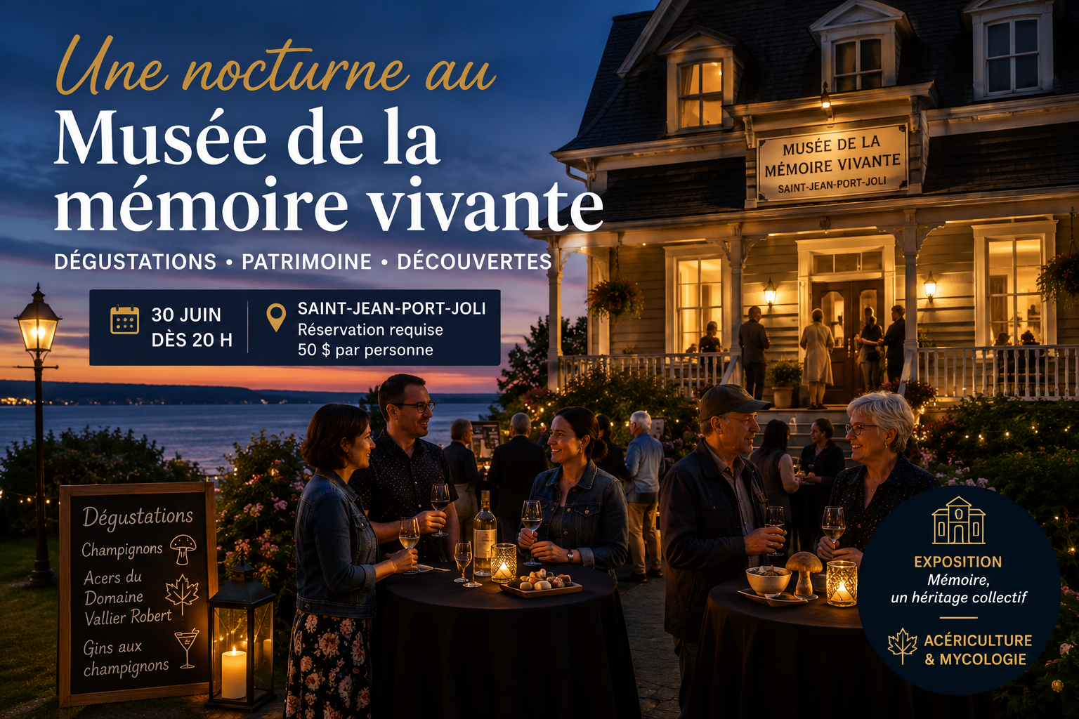 Une nocturne au Musée de la mémoire vivante